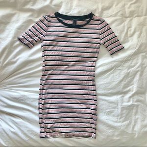 Striped bodycon dress